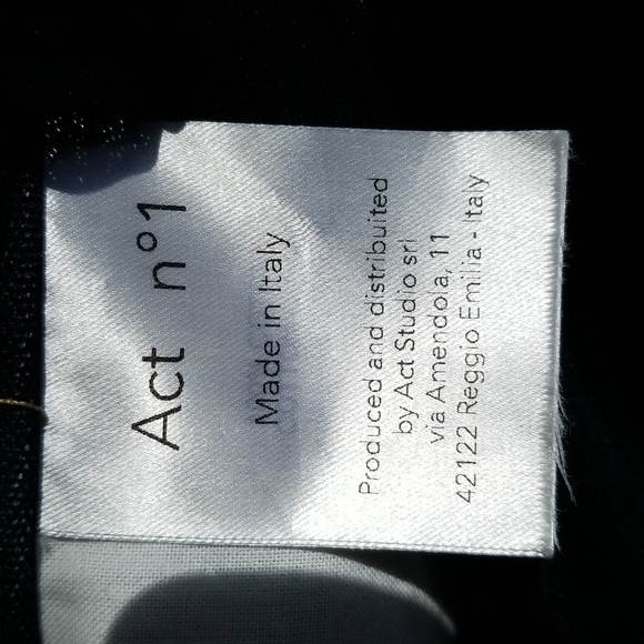 NWT Act n°1 denim jeans with skirt, made in Italy, size 6 - Picture 8 of 12